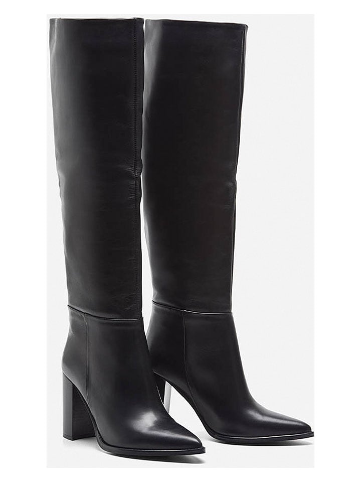 Herrlicher Leder-Stiefeletten "Florenze" in Schwarz - 66% | Größe 39 | Stiefeletten