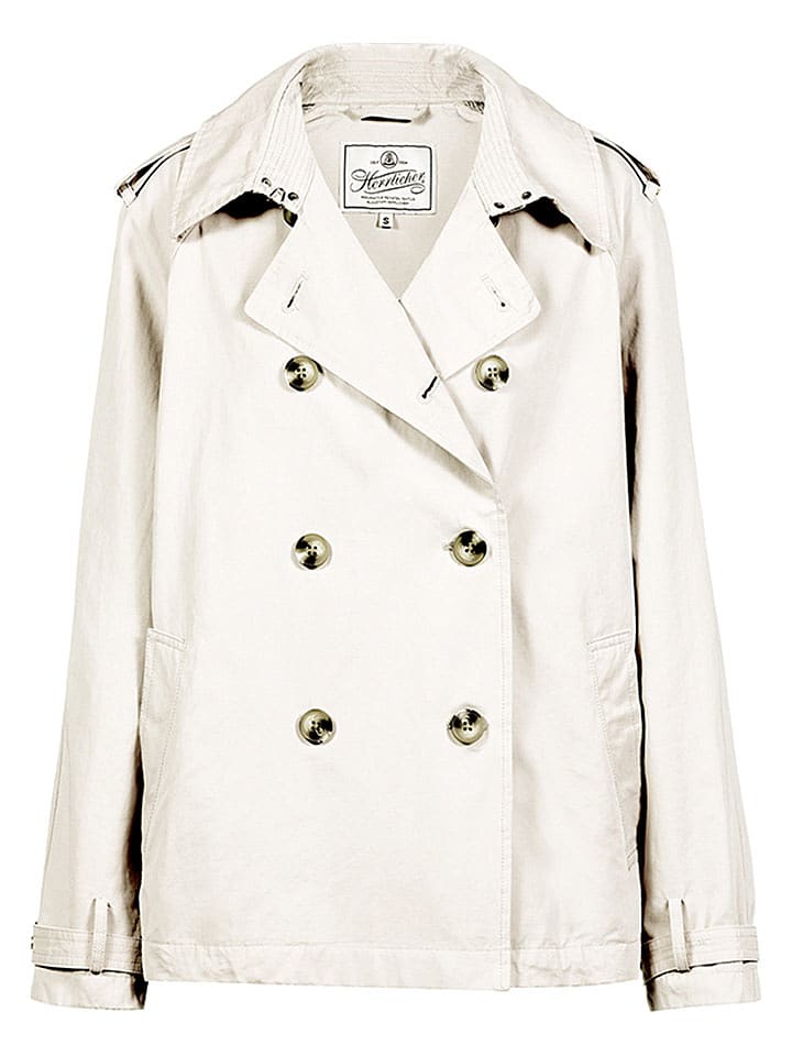 Herrlicher Trenchcoat "Julina" in Creme - 63% | Größe XS | Damenjacken