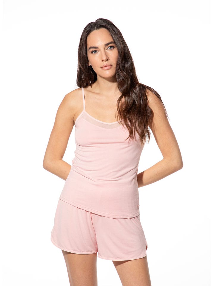 SHORT STORIES Pyjama-Oberteil in Rosa - 53% | Größe S | Damen-loungewear