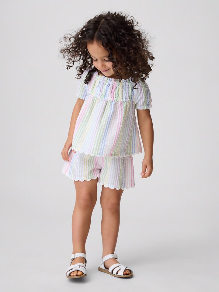 GAP 2tlg. Outfit in Weiß - 65% | Größe 92 | Baby-hemden-blusen