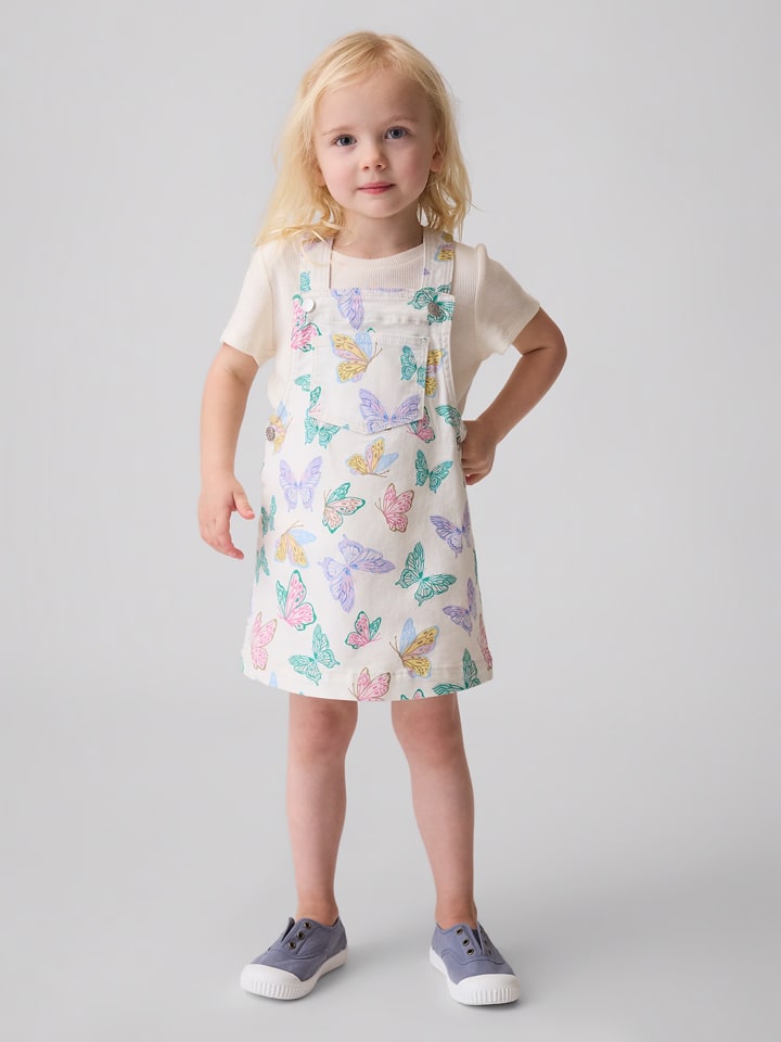 GAP Jeanskleid in Creme - 64% | Größe 92 | Baby-kleider-roecke