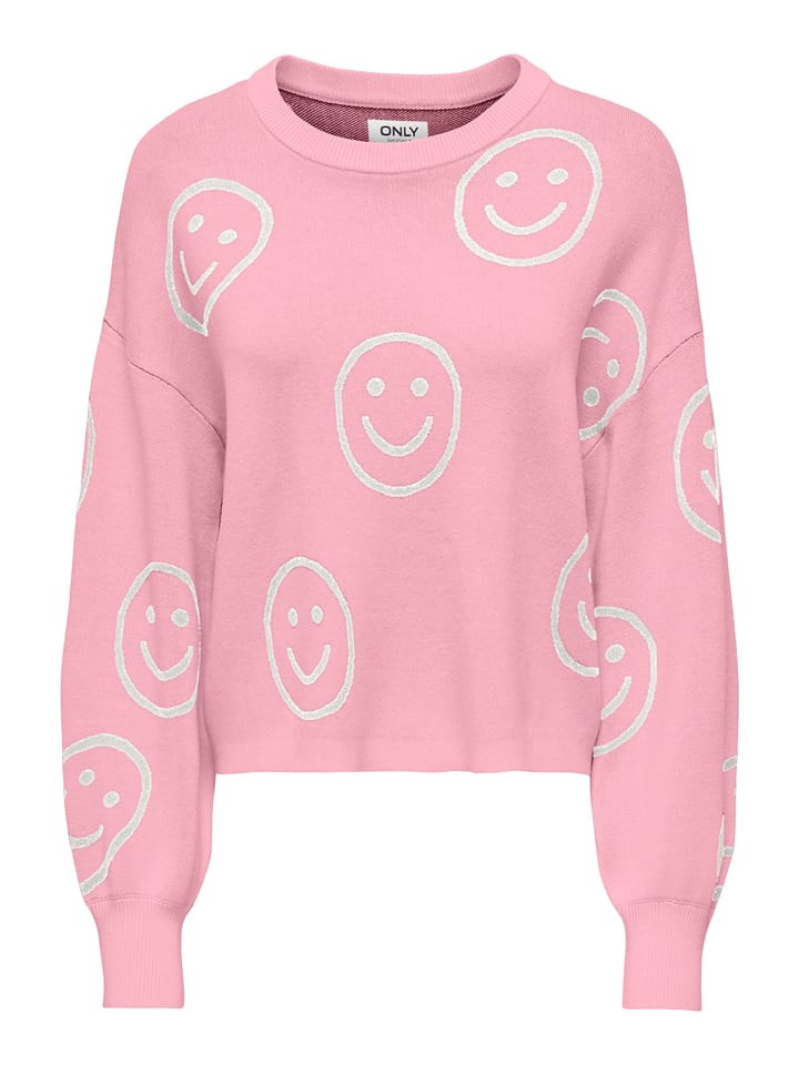 ONLY Pullover in Rosa - 37% | Größe M | Damen-pullover-cardigans