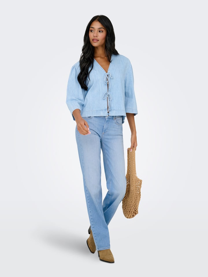 ONLY Carmakoma Jeans - Regular fit - in Hellblau - 42% | Größe M/L32 | Damenjeans