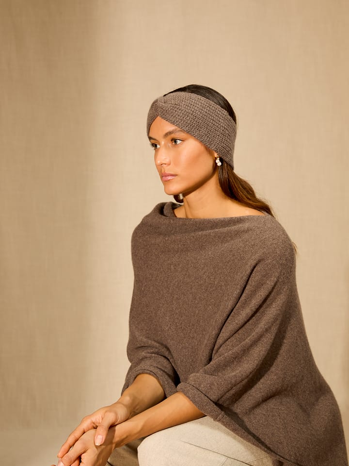 Perfect Cashmere Kaschmir-Stirnband "Eithne" in Taupe - 26% | Damen-stirnbaender