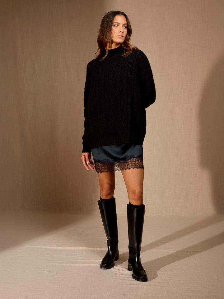 Perfect Cashmere Kaschmir-Pullover "Pemala" in Schwarz - 64% | Größe M | Damen-pullover-cardigans