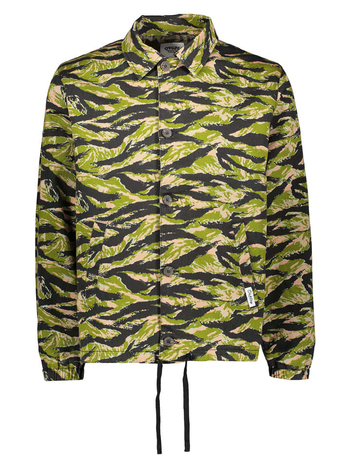 Oakley Blouson "Camo Coach" in Grün - 77% | Größe M | Herren-plussize