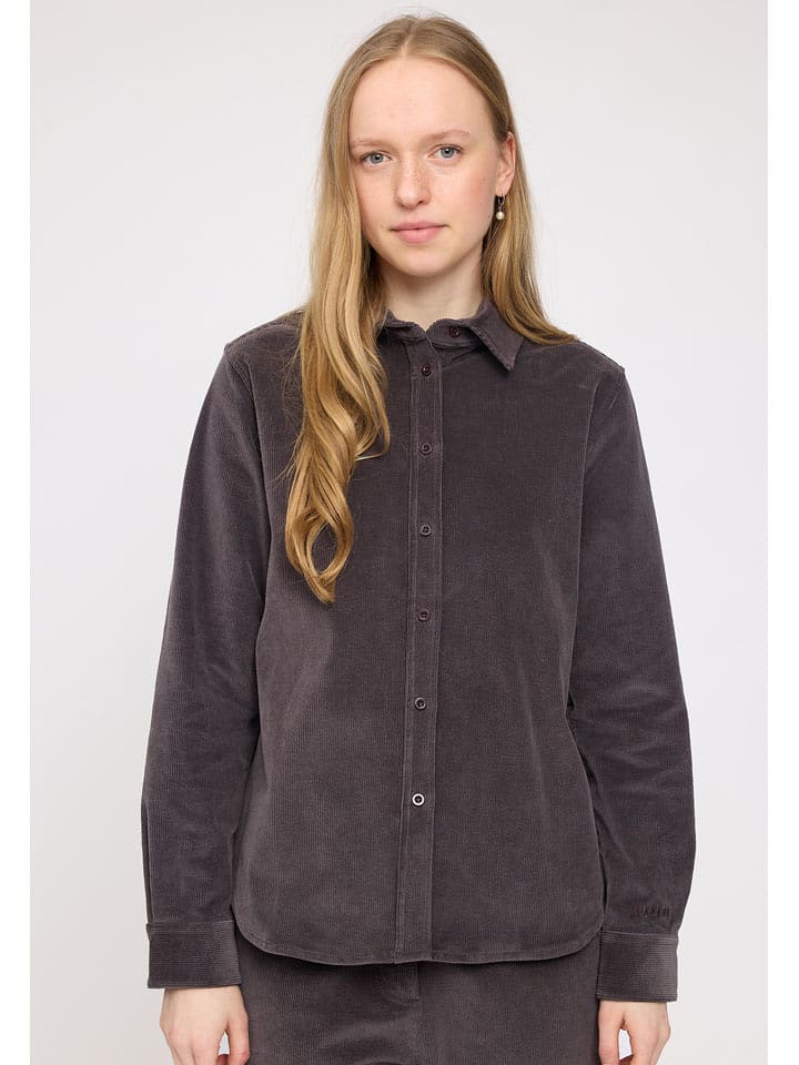 MAZINE Cordhemd "Giselle" in Braun - 68% | Größe M | Damen-blusen