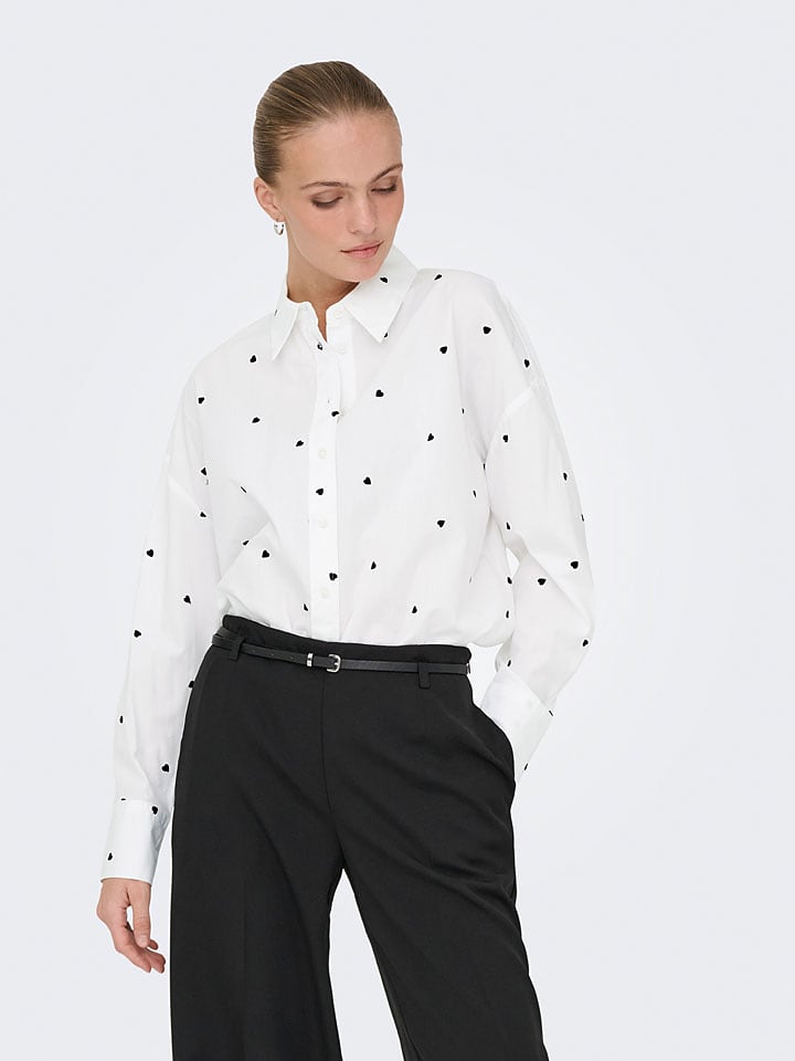 JDY Bluse "Nelly" in Weiß - 40% | Größe XS | Damen-blusen