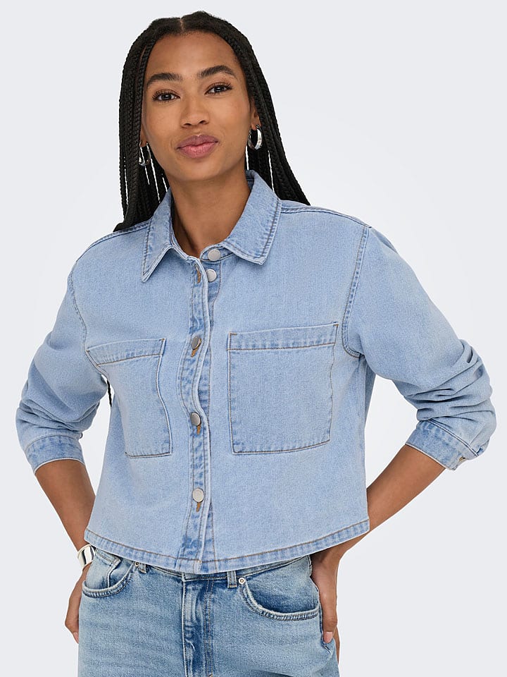 JDY Jeansjacke "Marly" in Hellblau - 37% | Größe S | Damenjacken