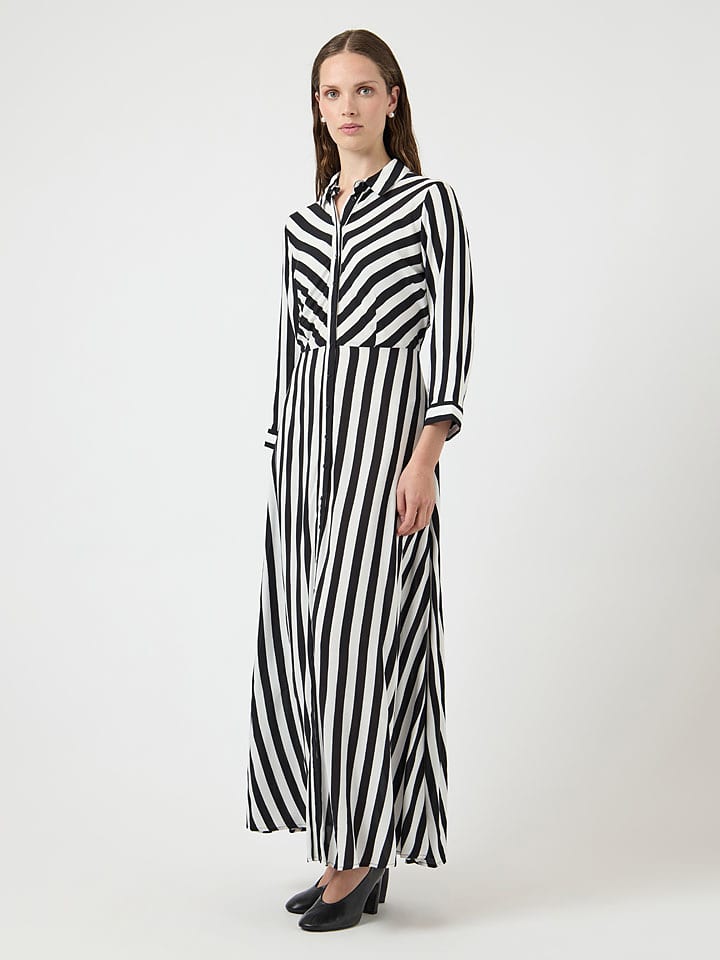 YAS Kleid in Weiß/ Schwarz - 38% | Größe L | Damen-kleider