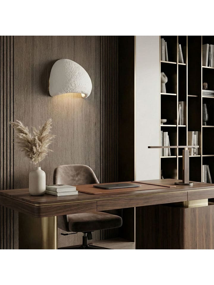 ABERTO DESIGN Wandleuchte in Weiß - (B)27 x (H)17 cm - 60% | Wandleuchten