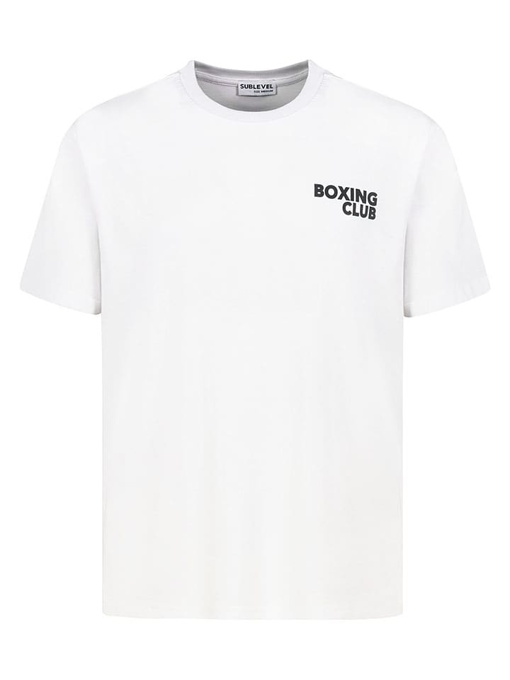 Sublevel Shirt in Weiß - 56% | Größe S | Herren-plussize