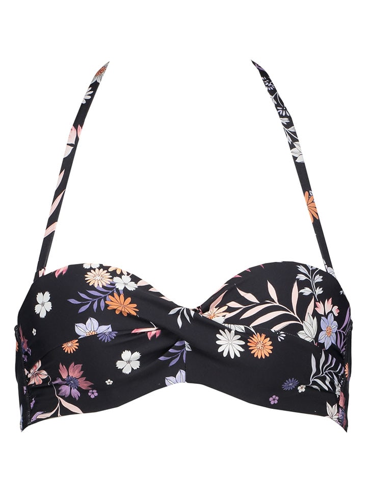 Sunseeker Bikini-Oberteil in Schwarz/ Bunt - 54% | Größe 40C-Cup | Damen-bademode