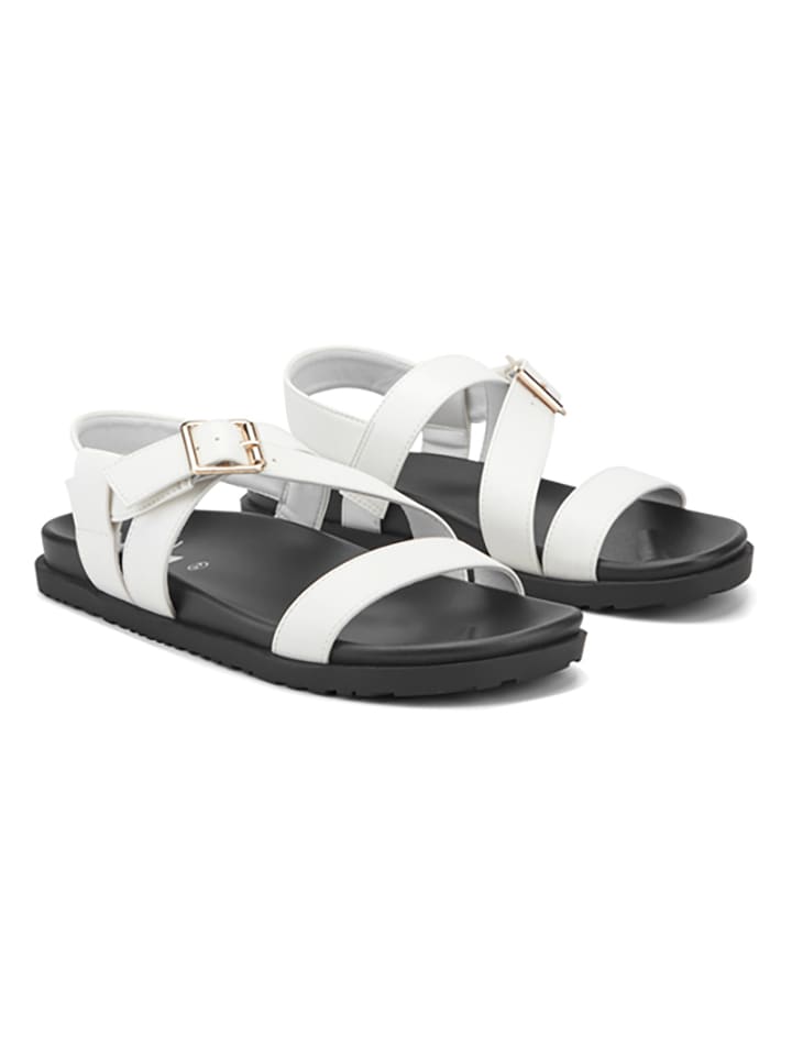 Inselhauptstadt Sandalen in Weiß - 71% | Größe 39 | Damen-sandalen