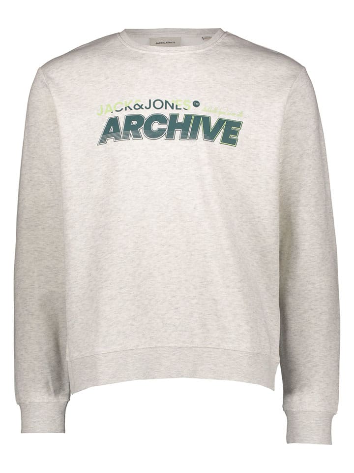 Jack & Jones Sweatshirt "Brat" in Grau - 40% | Größe L | Herren-plussize