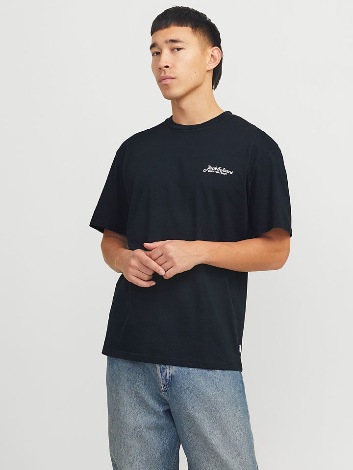 Jack & Jones Shirt "Beau" in Schwarz - 36% | Größe M | Herren-plussize