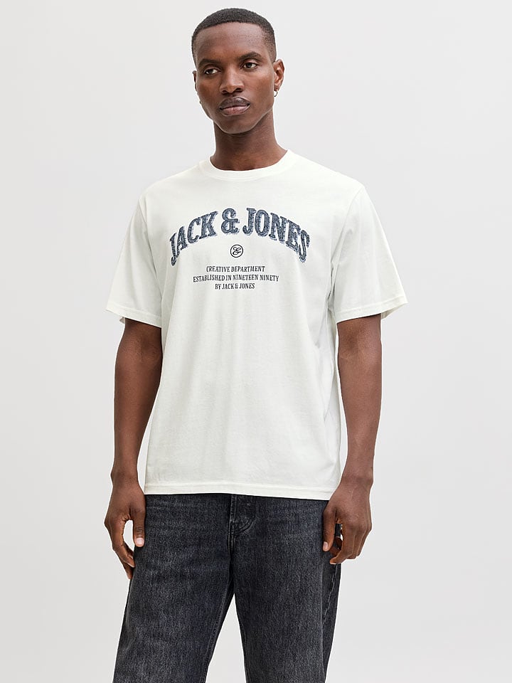 Jack & Jones Shirt "Denver" in Weiß - 20% | Größe L | Herren-plussize