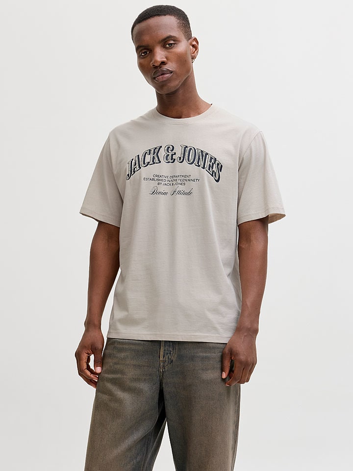 Jack & Jones Shirt "Denver" in Beige - 33% | Größe XXL | Herren-plussize