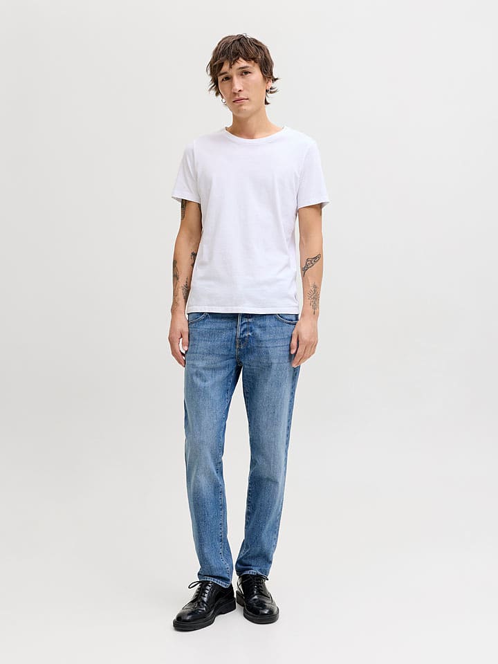 Jack & Jones Jeans "Mike" - Slim fit - in Blau - 56% | Größe W33/L32 | Herren-plussize