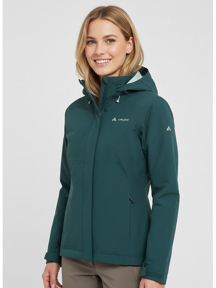Vaude Windbreaker "Bormida" in Dunkelgrün - 73% | Größe 46 | Damen-outdoorjacken