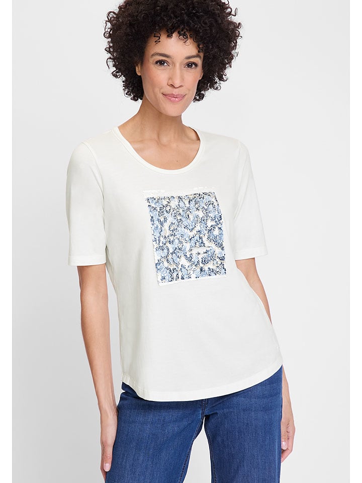 Olsen Shirt in Creme - 60% | Größe 38 | Damen-tops