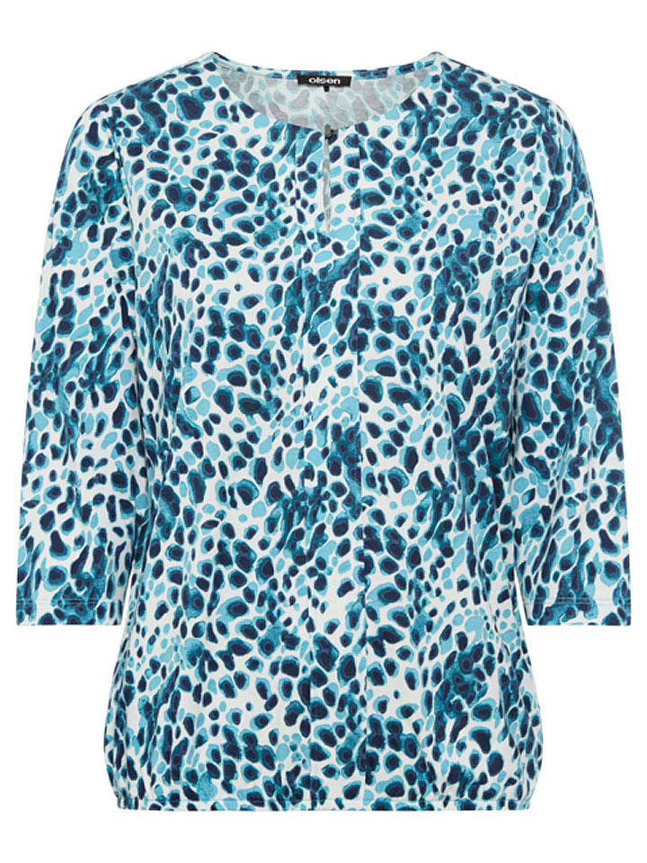 Olsen Bluse in Türkis - 64% | Größe 40 | Damen-blusen