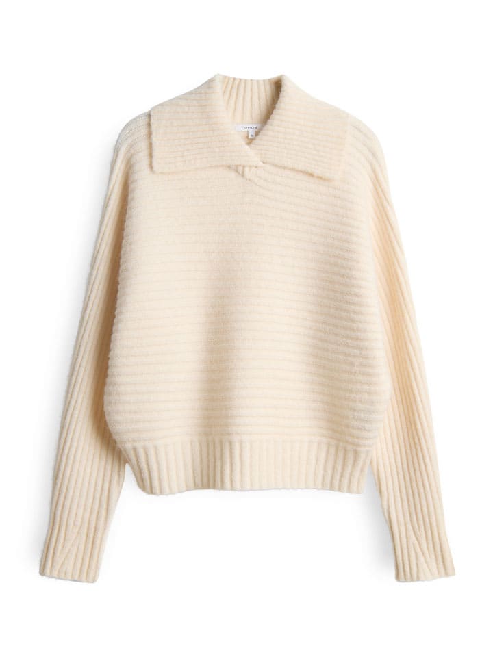 OPUS Pullover "Purika" in Creme - 55% | Größe 36 | Damen-pullover-cardigans