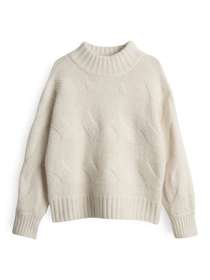 OPUS Pullover "Portree" in Creme - 56% | Größe 42 | Damen-pullover-cardigans