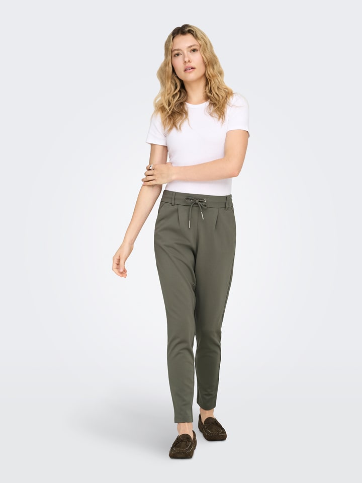 ONLY Hose "Poptrash" in Khaki - 35% | Größe S/L30 | Damenhosen