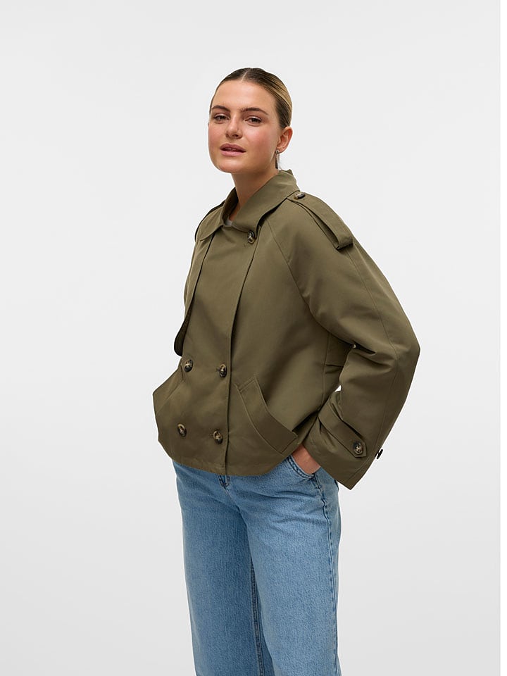 Vero Moda Übergangsjacke "Chloe" in Khaki - 42% | Größe S | Damenjacken