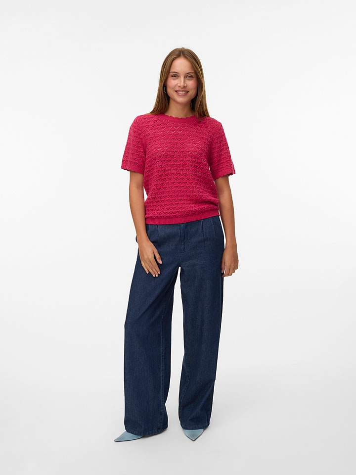 Vero Moda Pullover "Jaqueline" in Fuchsia - 40% | Größe M | Damen-pullover-cardigans