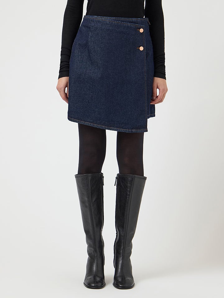 YAS Jeansrock "Lisana" in Dunkelblau - 58% | Größe 36 | Damenroecke