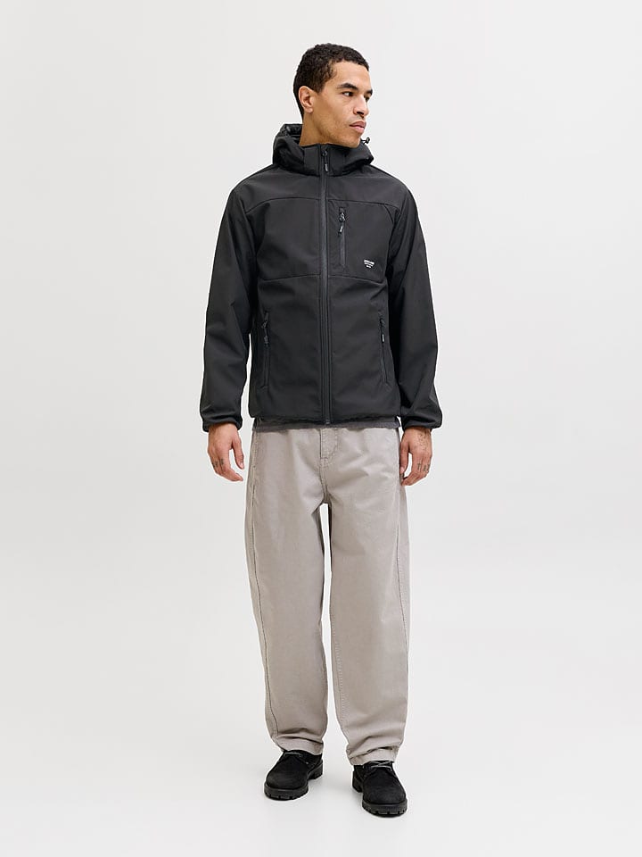 Jack & Jones Übergangsjacke "Male" in Anthrazit - 50% | Größe L | Herren-plussize