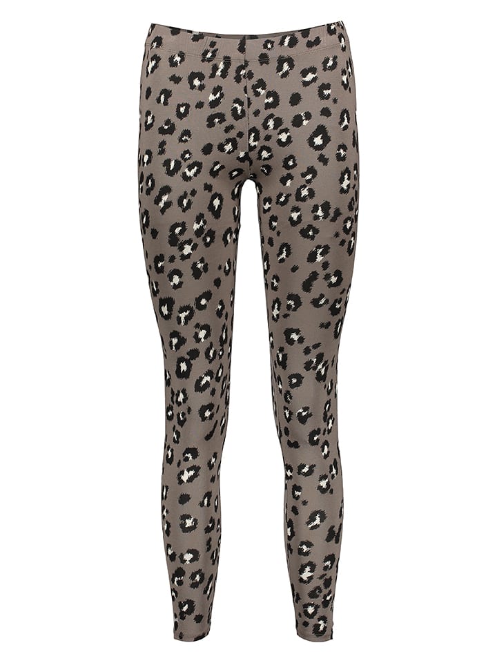 Juvia Leggings in Taupe/ Schwarz - 70% | Größe M | Damenhosen