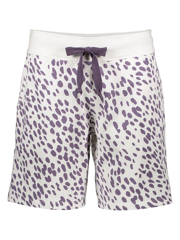 Juvia Shorts in Weiß/ Lila - 74% | Größe L | Shorts