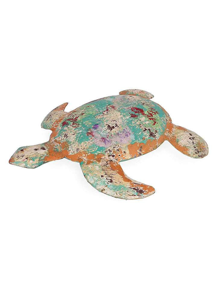 Bizzotto Figurka dekoracyjna "Turtle" ze wzorem - 27,5 x 6,5 x 24,5 cm rozmiar: onesize