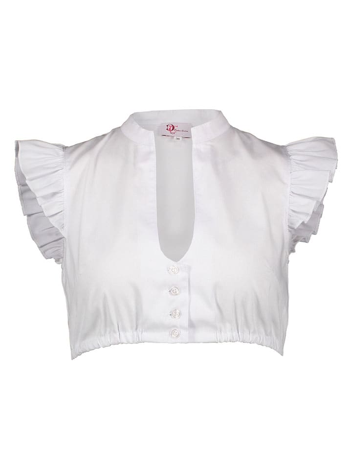 Turi Landhaus Dirndlbluse "Vanessa" in Weiß - 54% | Größe 34 | Damen-dirndlblusen