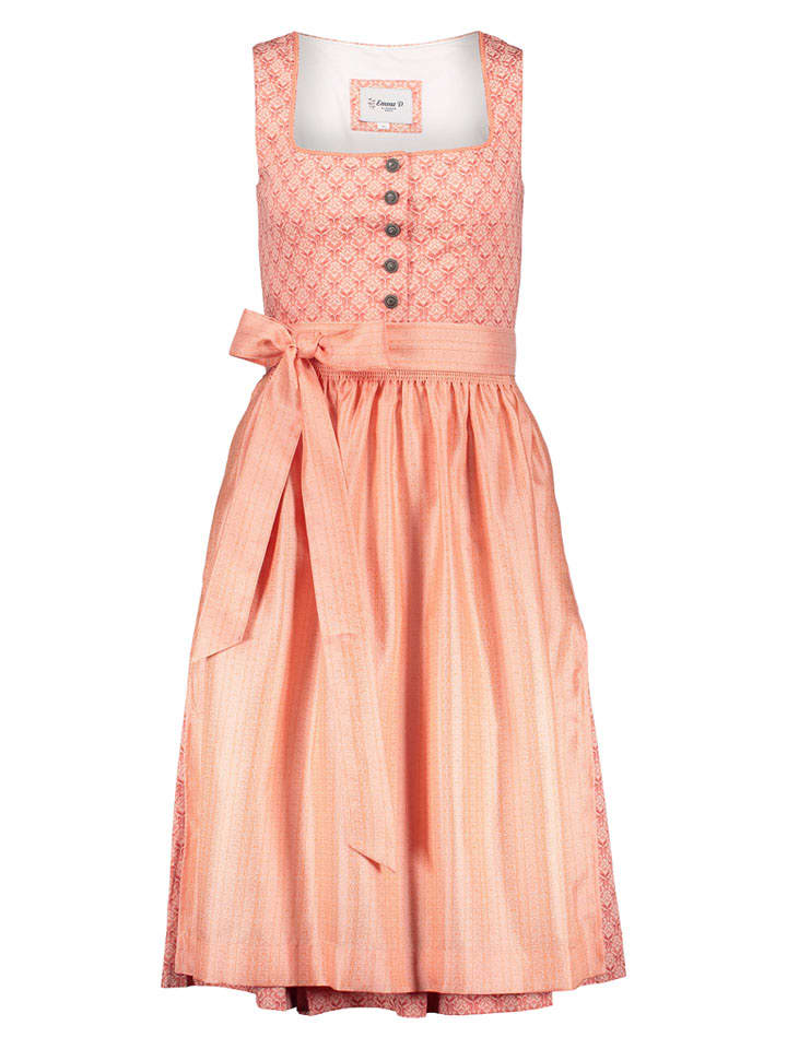 Turi Landhaus Dirndl "Sarah" in Koralle - 63% | Größe 36 | Damen-dirndl