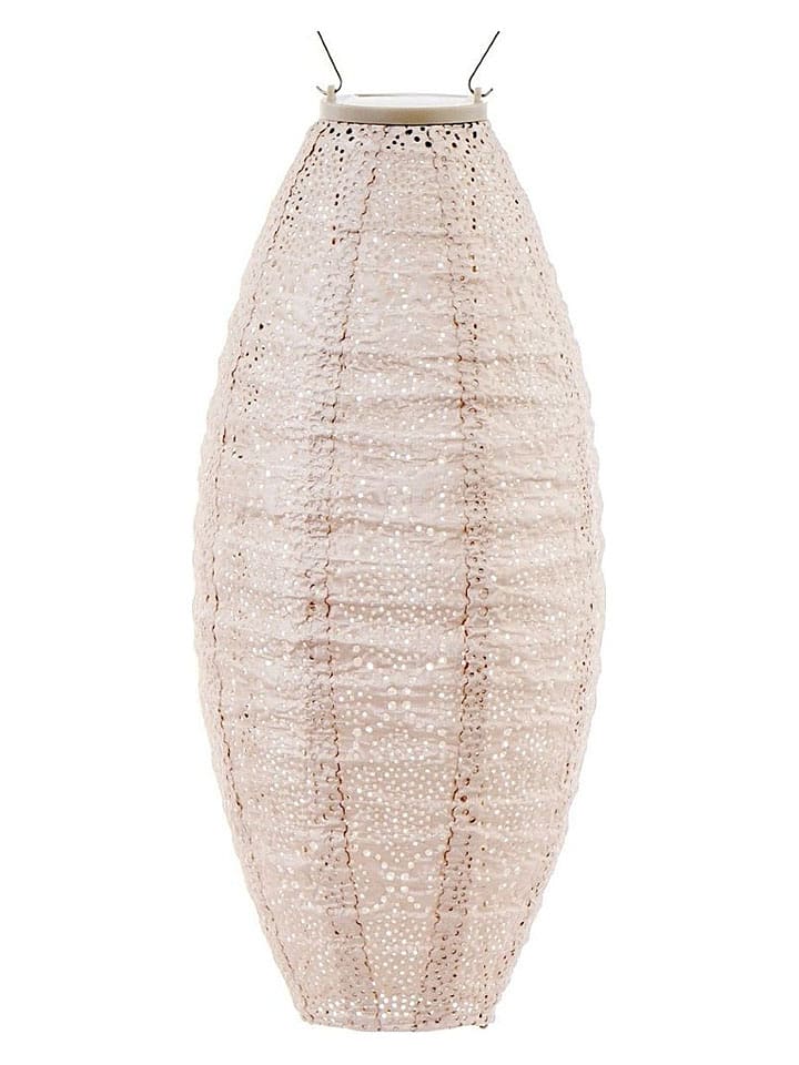 Lumiz LED-Solarlaterne ''Bazaar Long Oval'' in Rosa - (H)45 x Ø 20 cm - 14% | Lichterketten-dekobeleuchtung