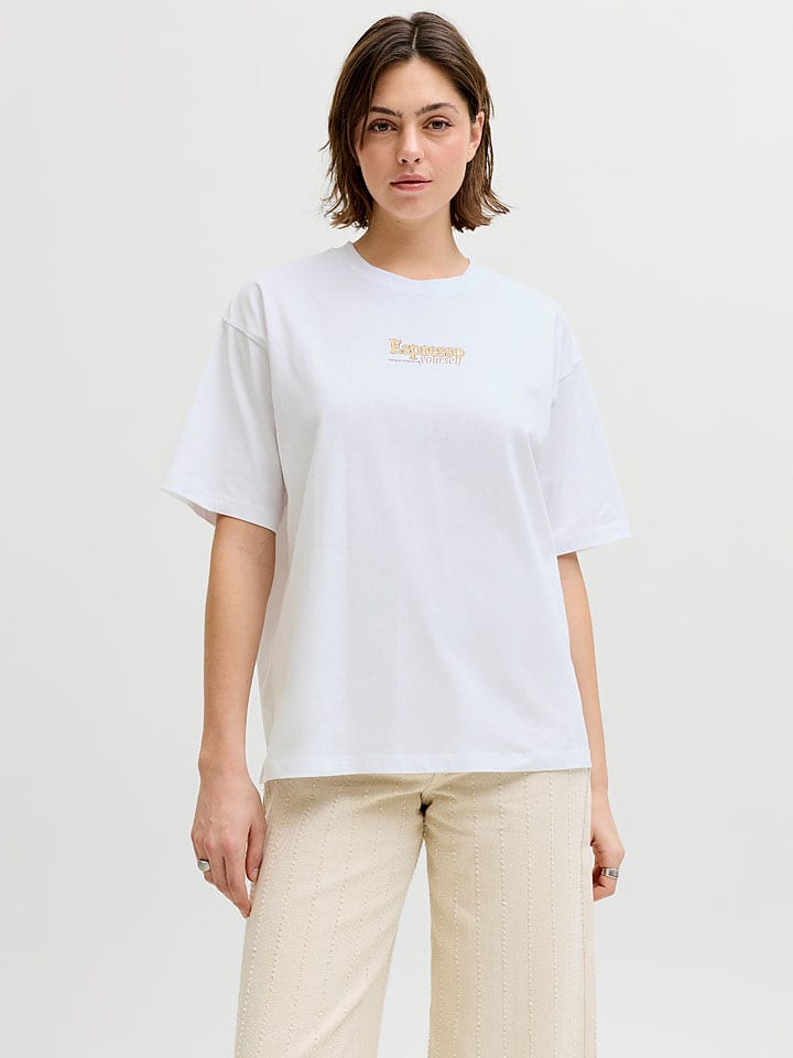 JJXX Shirt "Latte" in Weiß - 36% | Größe M | Damen-tops