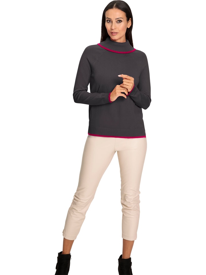Heine Rollkragenpullover in Grau - 56% | Größe 38 | Damen-pullover-cardigans