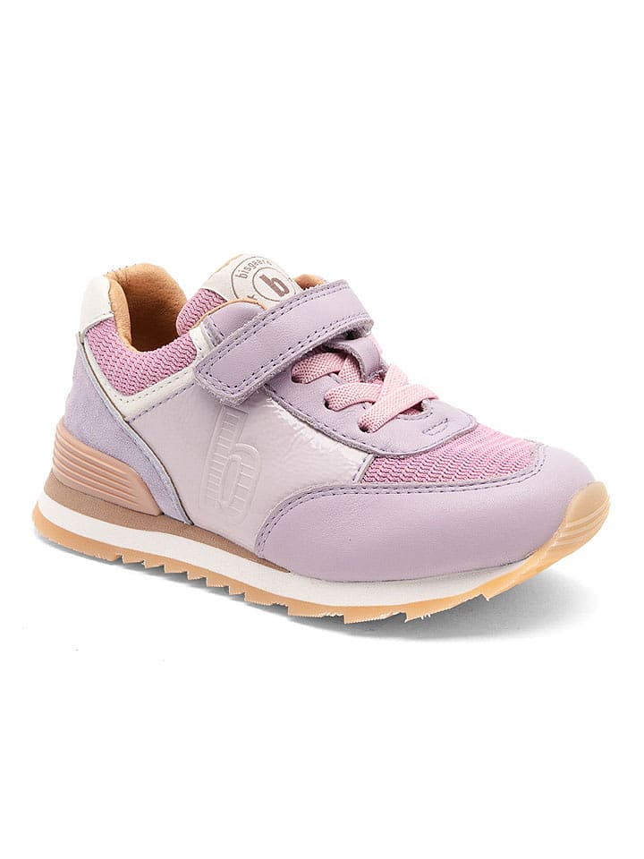 bisgaard Leder-Sneakers "Walde" in Lila - 45% | Größe 32 | Babysneakers