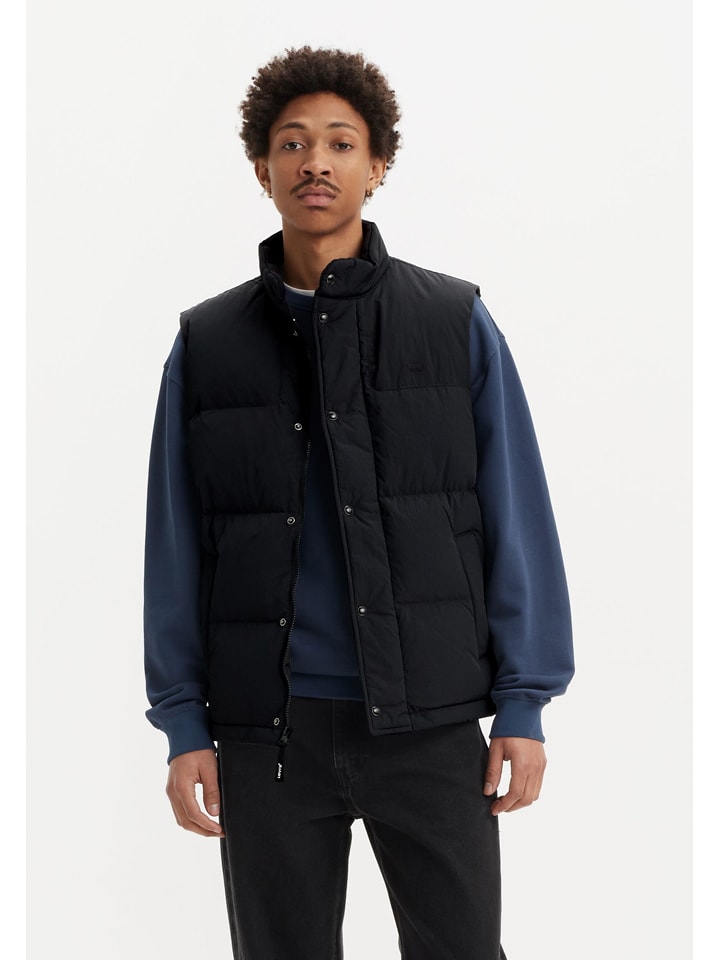 Levi's Daunenweste in Schwarz - 71% | Größe XL | Herrenjacken
