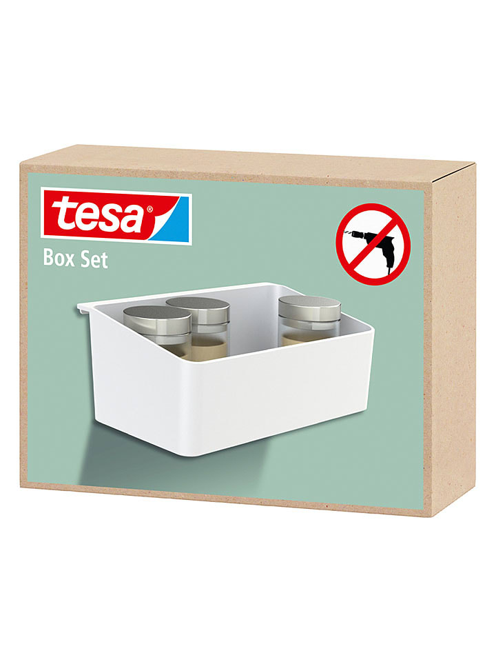 tesa Küchen-Organizer in Weiß - (B)24 x (H)8,5 x (T)14 cm - 36% | Aufbewahren-servieren