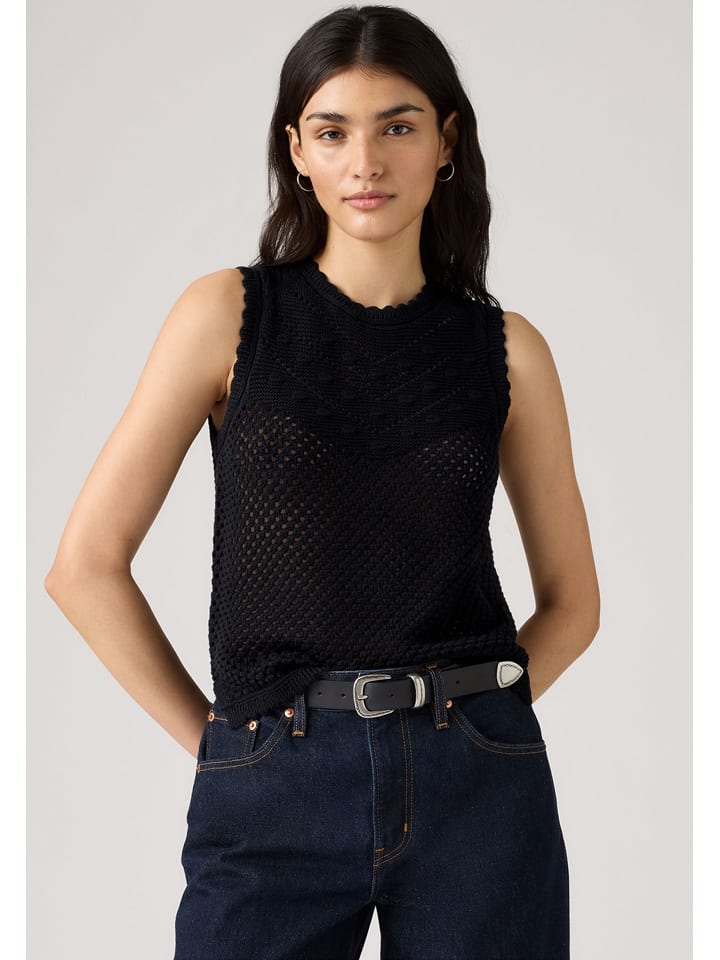 Levi's Stricktop in Schwarz - 51% | Größe L | Damen-tops