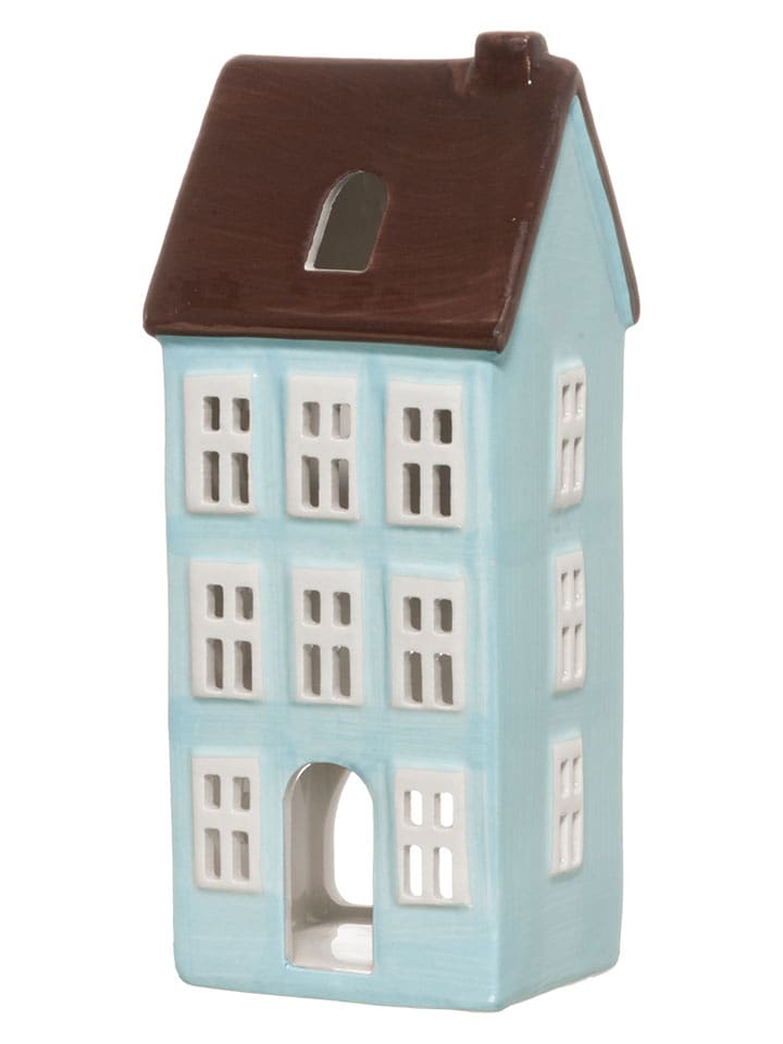 4Living Windlicht "Copenhagen" in Hellblau - (B)9 x (H)19 x (T)7,5 cm - 13% | Kerzen-vasen