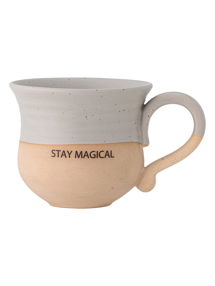 Bloomingville Tasse "Claire" in Hellgrau/ Beige - 450 ml - 17% | Gedeckter-tisch
