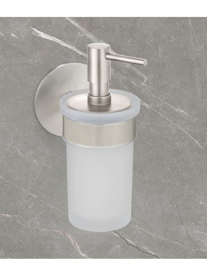 Schöner Wohnen Kollektion Seifenspender ''Meleto'' in Weiß/ Silber - 150 ml - 14% | Badezimmer-accessoires
