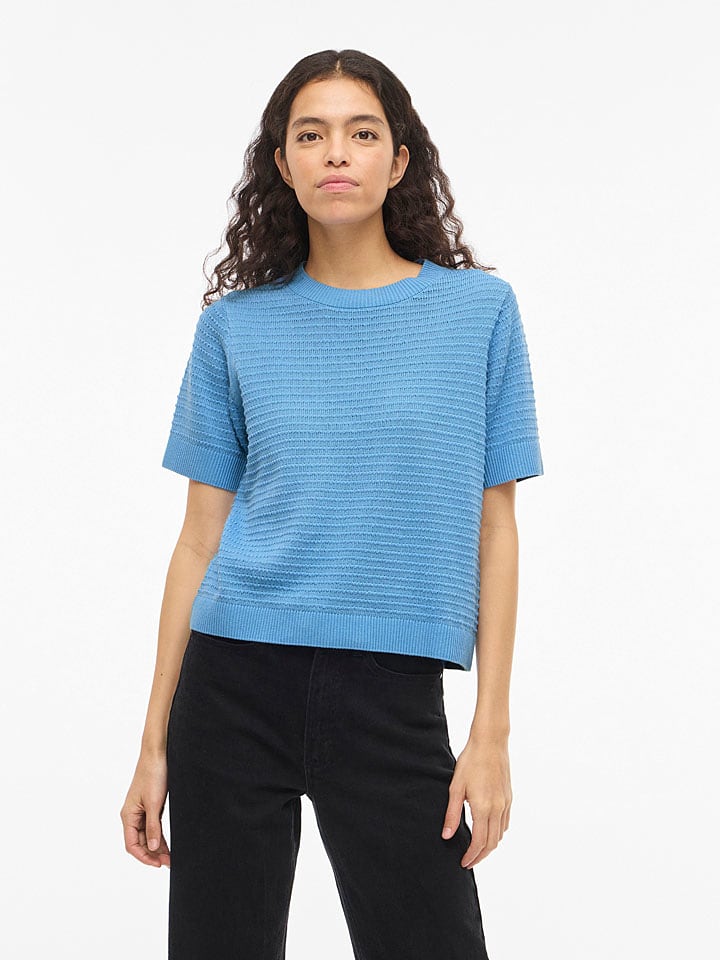 Vila Pullover "Vilollo" in Hellblau - 40% | Größe XL | Damen-pullover-cardigans