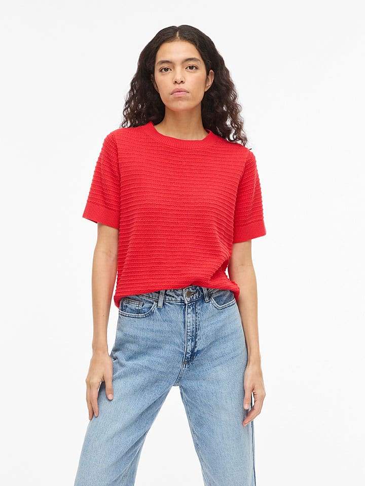 Vila Pullover "Vilollo" in Rot - 40% | Größe XL | Damen-pullover-cardigans